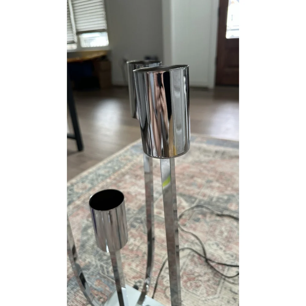 Robert Sonneman 1960-1970s Rare Chrome Bubble Lamp